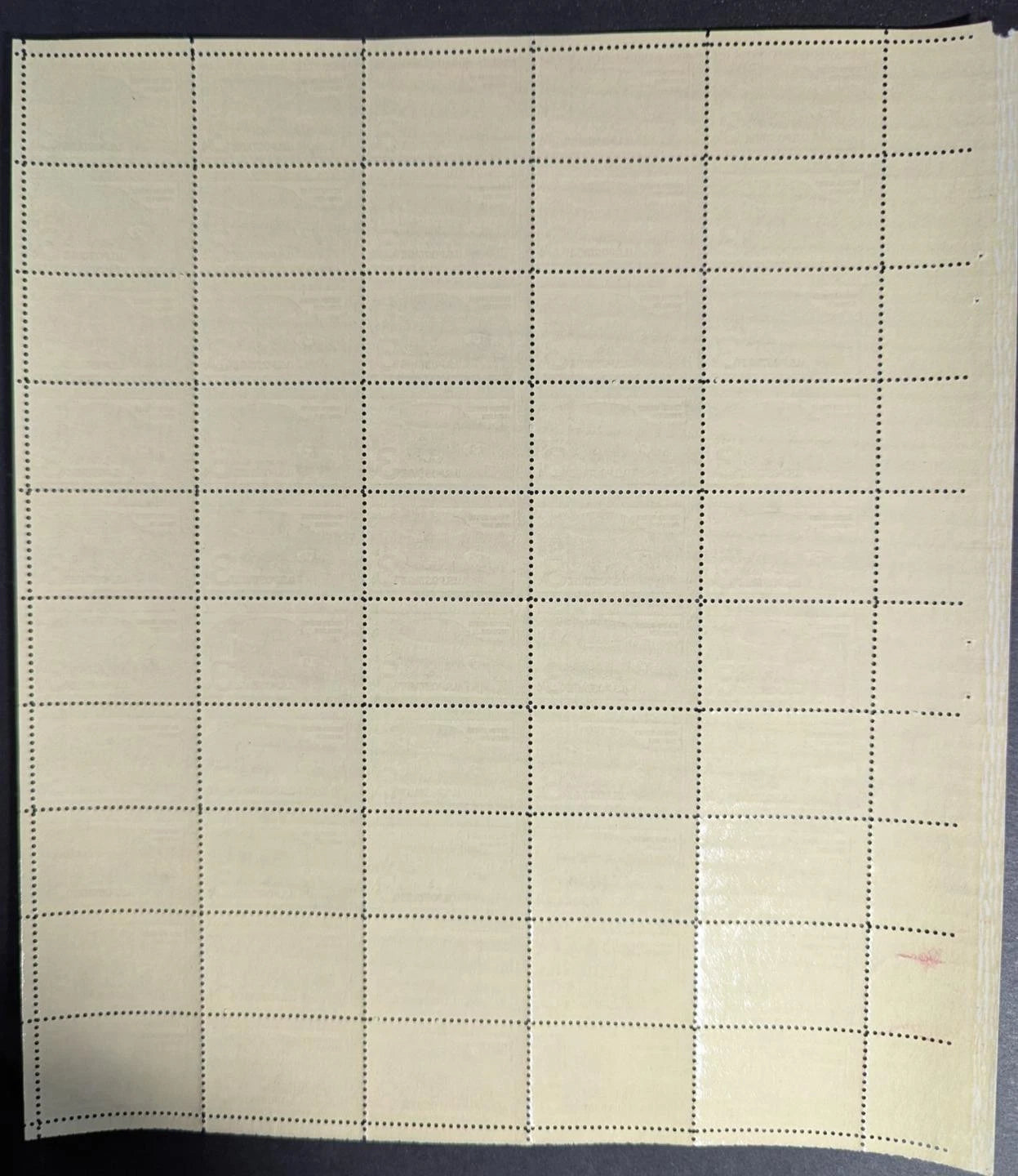 1958 USA 3c Brussels Expo Sheet -Scott 1104 -MNH, Undisturbed OG -Corner Flaw