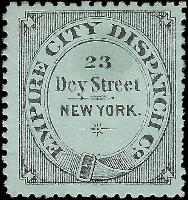 1881 USA - Scott 64L1 - Empire City Dispatch, Mint No Gum - Nice Example