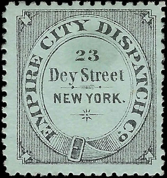 1881 USA - Scott 64L1 - Empire City Dispatch, Mint No Gum - Nice Example