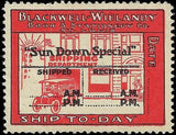 VEGAS - Vintage Blackwell-Wielandy Co, St. Louis Shipping Cinderella Stamp