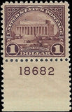 c1923 - Sc# 571 MH, OG with Plate Number