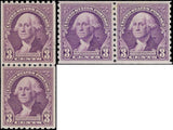 c1932 - Scott #721-722- Coil Pairs - MNH, Undisturbed OG - Fresh!