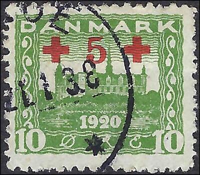 VEGAS - 1921 Denmark - 10o+5o Semi-Postal - Scott B1 - FV479