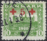 VEGAS - 1921 Denmark - 10o+5o Semi-Postal - Scott B1 - FV479