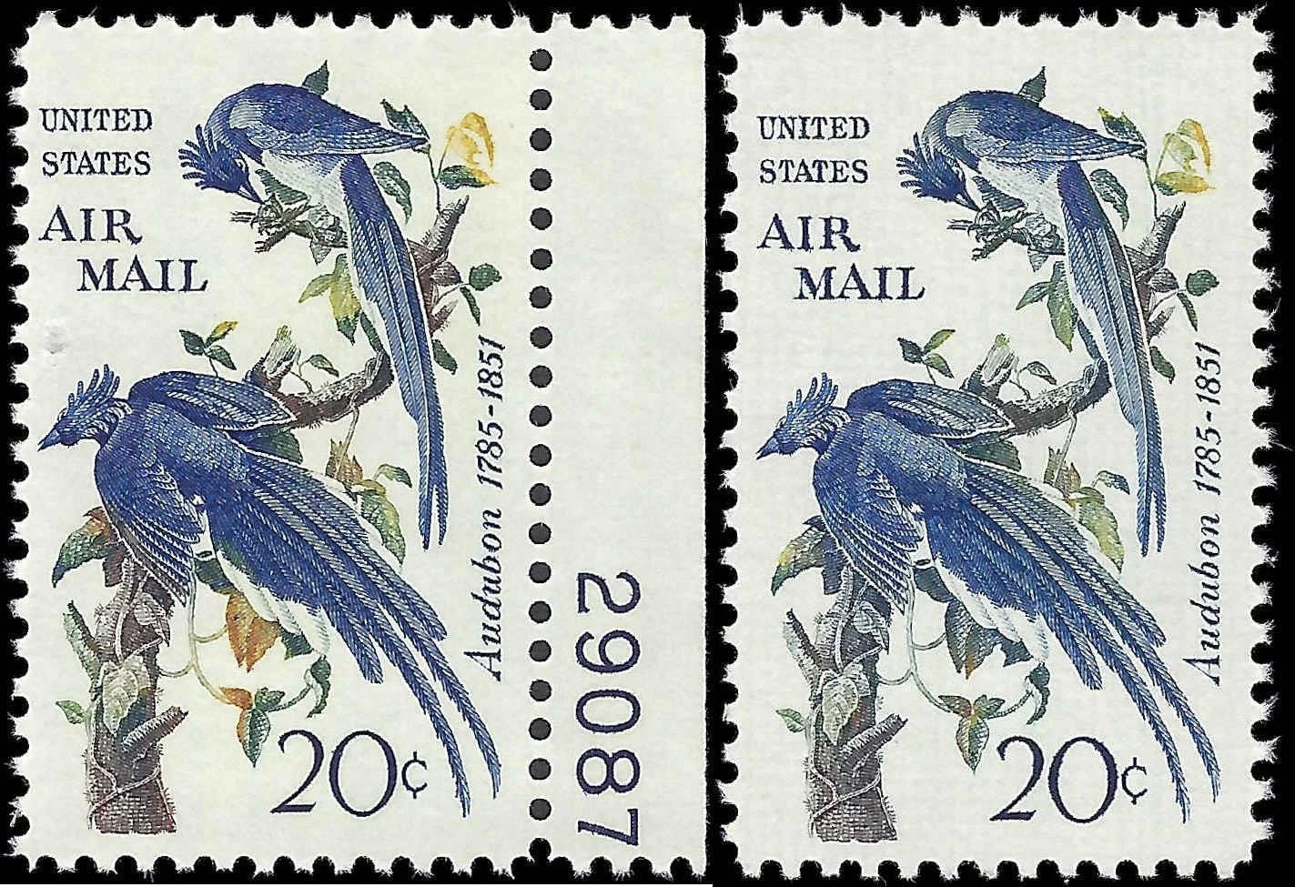 c1967 - Scott c71 Freak Color Error - MNH, OG - See Leaves at Bottom - #2