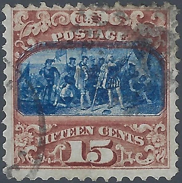 1869 USA - Scott 119 - 15c - Good Centering - No Thins