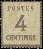 c1870 France 4c Occupation Stamp - Sc# N10 - MH - Thin - Apparent Imitation