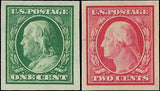 c1908 - Scott 343. 344 Impert - MNH, Undisturbed OG - Nice and Fresh!
