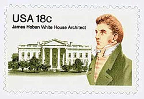1981 James Hoban White House Architect Single 18c Postage Stamp, Scott1935, MNH,OG