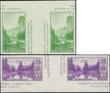c1935 - #750 & 751 Imperf Gutter Pairs - MNH (751) & MH (750)