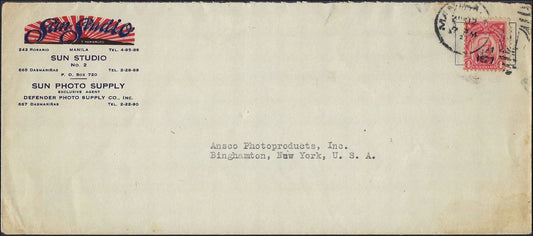 1927 Manila Philippines Sun Studio Advertising Cover Illustrated