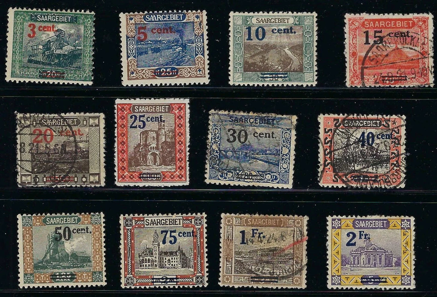 1921 Saar Scott 85-96 Quality Short Set - Mint and Used Mix - No Major Flaws