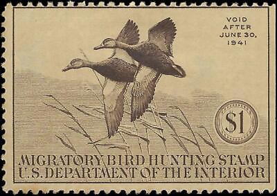 VEGAS - 1940 Duck Hunting Stamp - Scott RW7 - Mint, NG - 2 Small Thins