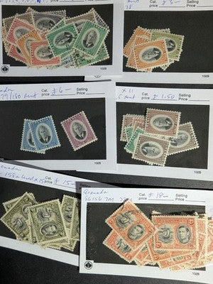 Quantity of Various British Colonial Stamps - M&U - Many Older - See 47 Photos