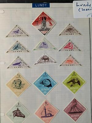 VEGAS - Lundy/Herm Island Hinged on Page - Many Issues! - See 2 Pics