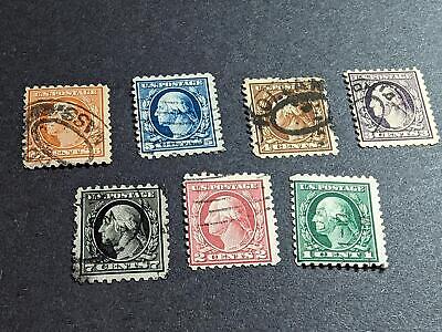 VEGAS - 1916-17 Washington Short Set Scott 462-469
