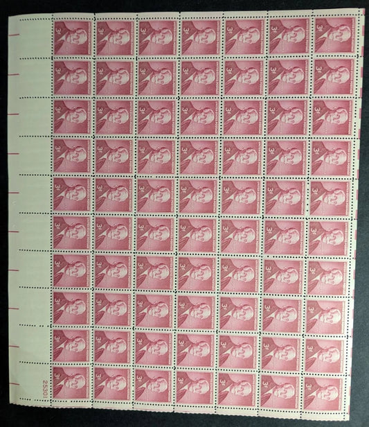 1955 USA 3c Andrew Mellon Sheet -Scott 1072 -MNH, Undisturbed OG - No Sig Flaws