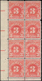 c1931 - Scott #J82b Postage Due Block of 8 - MNH, OG