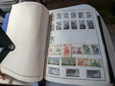 Loaded with Stamps Statesman Album with P.R. China!, Russia & More - 229 Photos