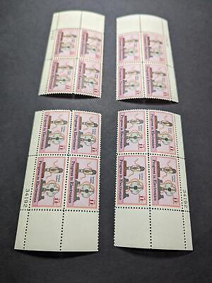 1973 Electronics Progress Airmail Plate Block Set of 4 Pl #34192 - Scott C86 MNH