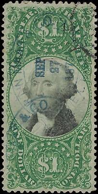 VEGAS - 1871 Revenue - Scott R144 - Small Thin - Nice Centering & Condition!