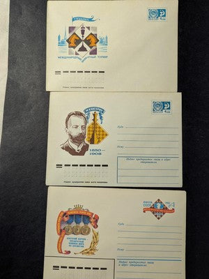 29 Chess Themed Covers/Post Cards - Most Russia - See 10 Photos