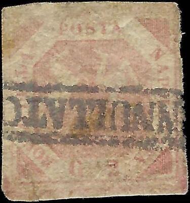 VEGAS - 1858 Naples Italy 2g Stamp - Scott 3 - Used - Small Tear Bottom Edge