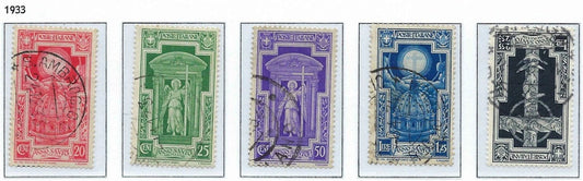 1933 Italy -Sc 310-314 Used Full Set - All Very Good Quality -Cat= $248!
