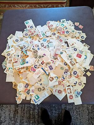 VEGAS - Unchecked Bag Mostly USA Postal Card/Stationary Cutouts - Mint & Used