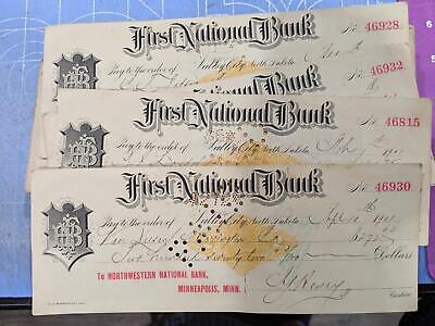 VEGAS- ONE Of ~1900 Northwestern Natl Bank, Minneapolis, MN Check - RN-X6 READ