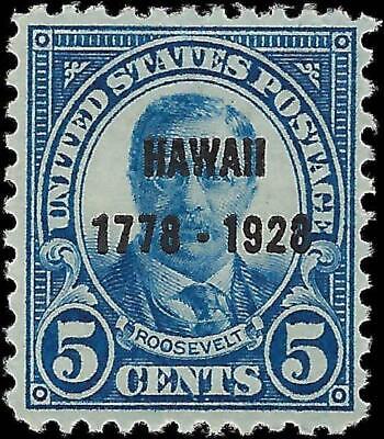 VEGAS - 1928 USA Hawaii - Roosevelt - Scott 648 - MNH, OG - Tiny Gum Dist Spots