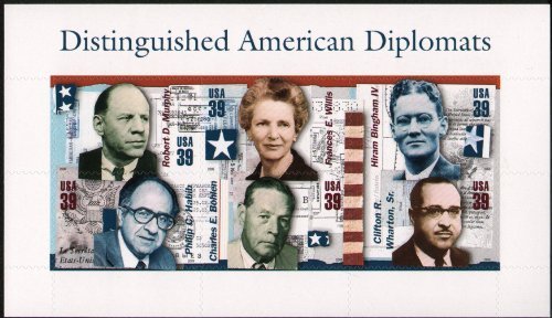 2006 Distinguished American Diplomats Sheet of 6 39c Stamps, Scott4076, MNH, OG
