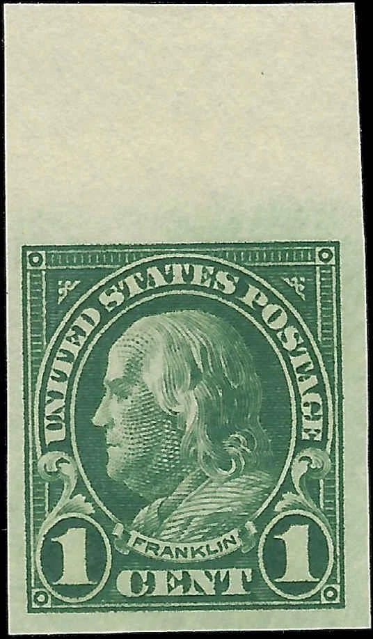 1923 USA - Scott 575 - (Imperf) MNH, Undisturbed OG - Nice Margins - Fresh!
