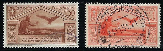 1930 Italy Air Post -Scott C23-C24 - Canceled - Quality! - Cat= $85