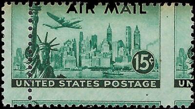 VEGAS - 1947 AIrmail 10c - Scott C35 - MNH, OG - Misperf