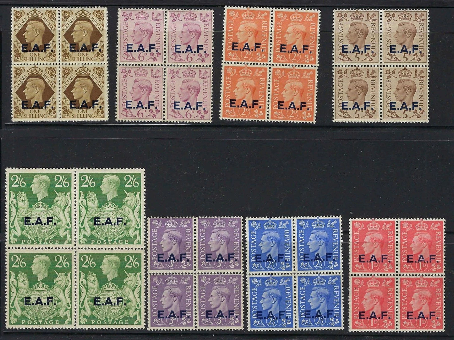 1943-46 Britain in Somalia Sc# 1-9, Less #7 - MNH, Undisturbed OG - Clean!