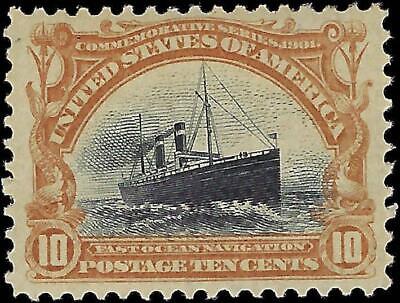VEGAS - 1901 Pan-American 10c - Scott 299 MNH, Centering! Tiny Gum Disturbance
