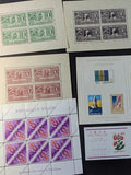 Box of Misc International Stamps, Souvenir Sheets & More - 86 Photos