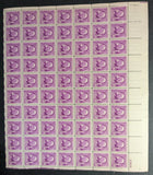 1948 USA William White 3c Sheet -Scott 960 -MNH, Undisturbed OG - No Sig Flaws-2