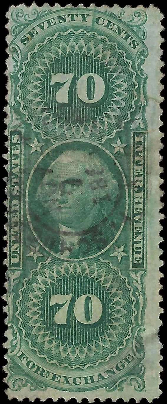 1862 USA - Scott R65 - Revenue - No Significant Flaws