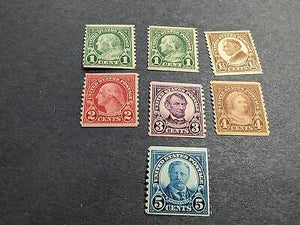 VEGAS - 1923-29 Scott 597-602 - Some MNH See Image Of Reverse