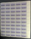 1948 USA Ft Kearny 3c Sheet -Scott 970 -MNH, Undisturbed OG -No Sig Flaws