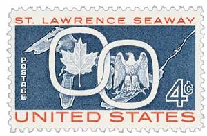 1959 St. Lawrence Seaway Single 4c Postage Stamp, Scott1131, MNH, OG