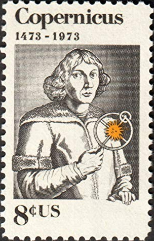 1973 Nicolaus Copernicus, Arts, Single 8¢ Postage Stamp, Scott 1488, MNH, OG