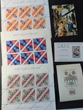 Box of Misc International Stamps, Souvenir Sheets & More - 86 Photos
