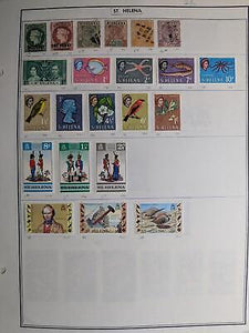 VEGAS - British Colonial Mix on Hinged Pages - Some Better Issues ~24 Photos!