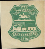 VEGAS - 1876 Postal Stationary Cutout - Scott U219 - MH