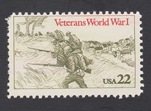1985 Veterans World War 1 Single 22¢ Postage Stamp, Scott2154, MNH, OG