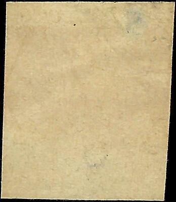 VEGAS - 1860 Tuscany Italy 5c Stamp -Scott 18 - Cat= $260! - Forgery? Thin - FV238