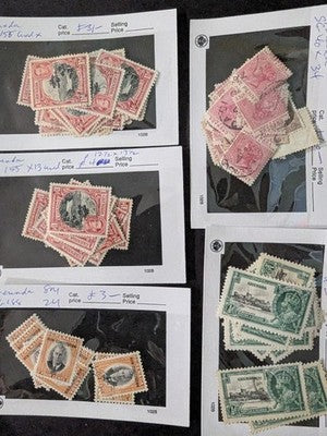 Quantity of Various British Colonial Stamps - M&U - Many Older - See 47 Photos